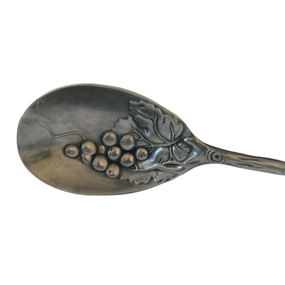 Vintage Arthur Court Designs Grape Pattern Heavy Duty Aluminum Serving Tongs - Picture 6 of 6